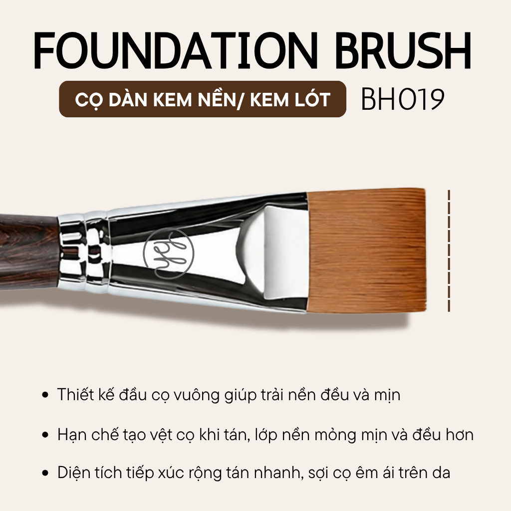  Cọ Tán Nền BH Cosmetics Foundation Brush BH019